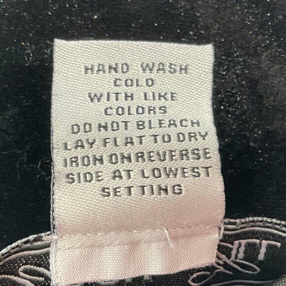 Black Velvet Midi Skirt with Bottom Founce Sz Med - Picture 6 of 9